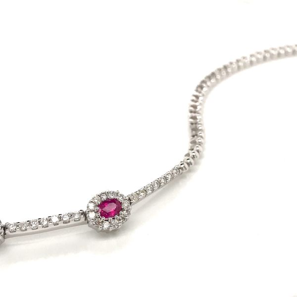 18k White Gold Gemstone Fashion Necklace Image 4 David Douglas Diamonds & Jewelry Marietta, GA