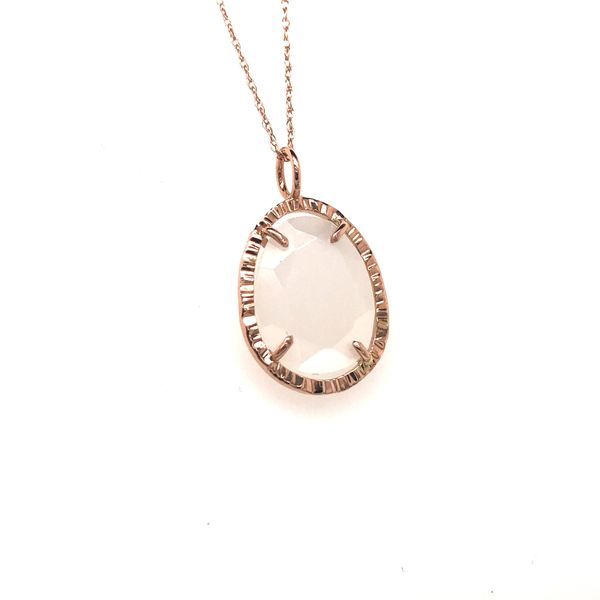 14k Rose Gold Moonstone Necklace David Douglas Diamonds & Jewelry Marietta, GA