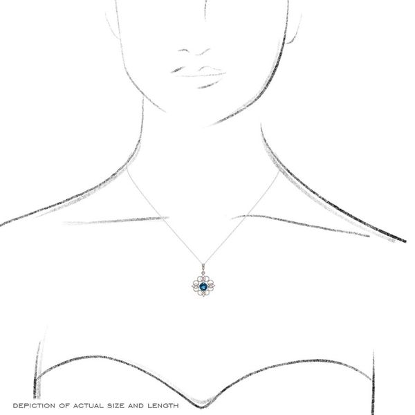 14k Open Style Gemstone Necklace Image 5 David Douglas Diamonds & Jewelry Marietta, GA