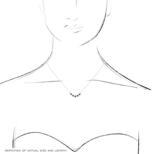 14k Curved Bar Necklace thumb image 4