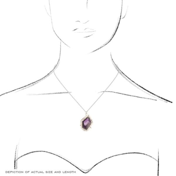 Silver Gemstone Necklace Image 4 David Douglas Diamonds & Jewelry Marietta, GA
