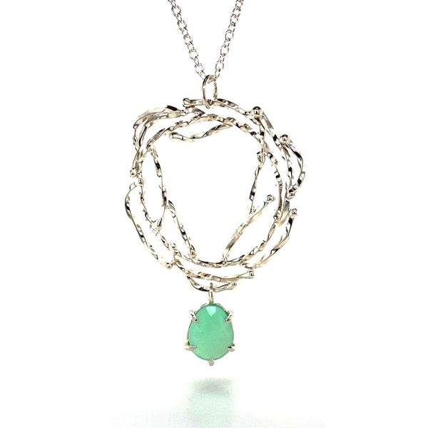 Silver Wreath Gemstone Necklace David Douglas Diamonds & Jewelry Marietta, GA