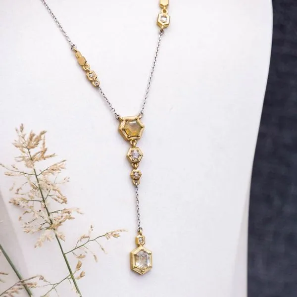 Hexagon Y Necklace