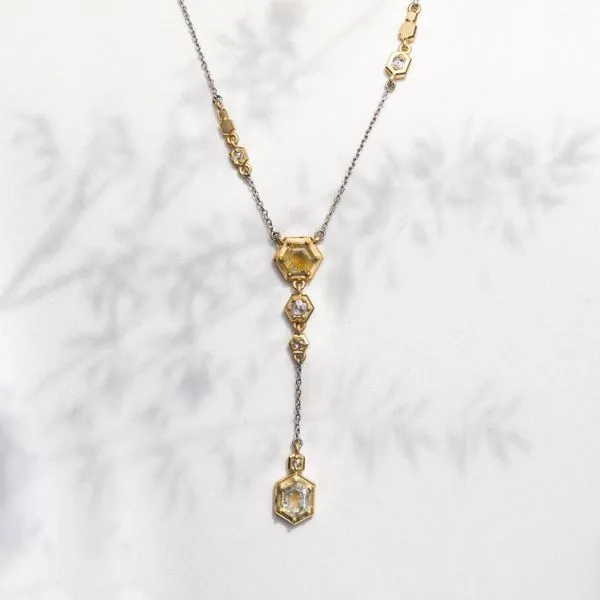 Hexagon Y Necklace