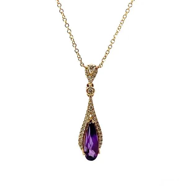 Elongated Drop Necklace