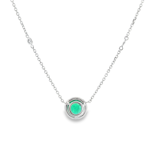 Halo Station Necklace Image 3 David Douglas Diamonds & Jewelry Marietta, GA