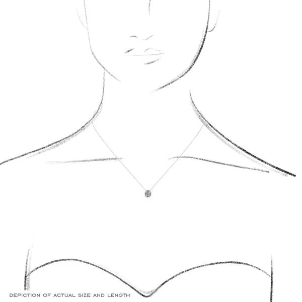 14k Bezel Set Lab Grown Diamond Necklace Image 4 David Douglas Diamonds & Jewelry Marietta, GA