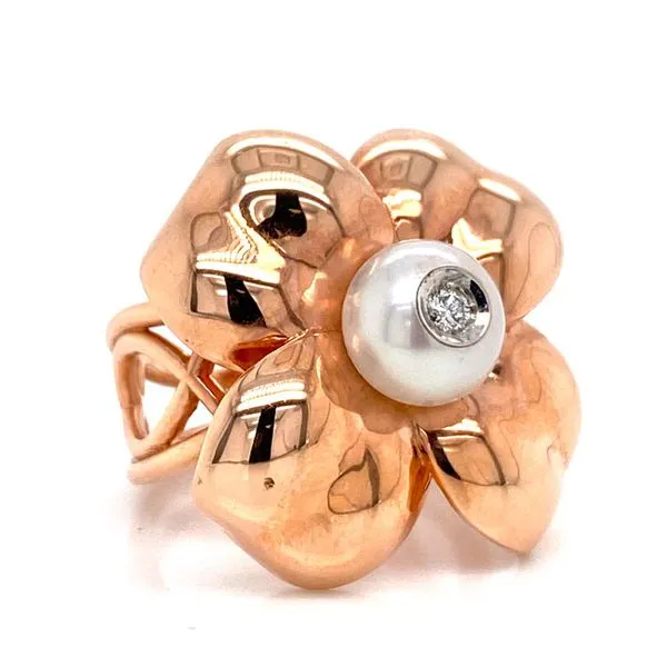 14k Pearl Flower Ring Image 2 David Douglas Diamonds & Jewelry Marietta, GA
