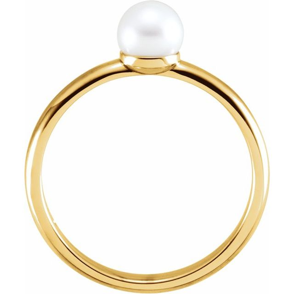 Cultured Solitaire Ring Image 2 David Douglas Diamonds & Jewelry Marietta, GA