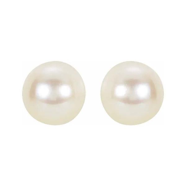 14k Akoya Stud Earrings | 7mm Image 2 David Douglas Diamonds & Jewelry Marietta, GA