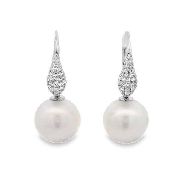 Pave Dangle Earrings Image 2 David Douglas Diamonds & Jewelry Marietta, GA