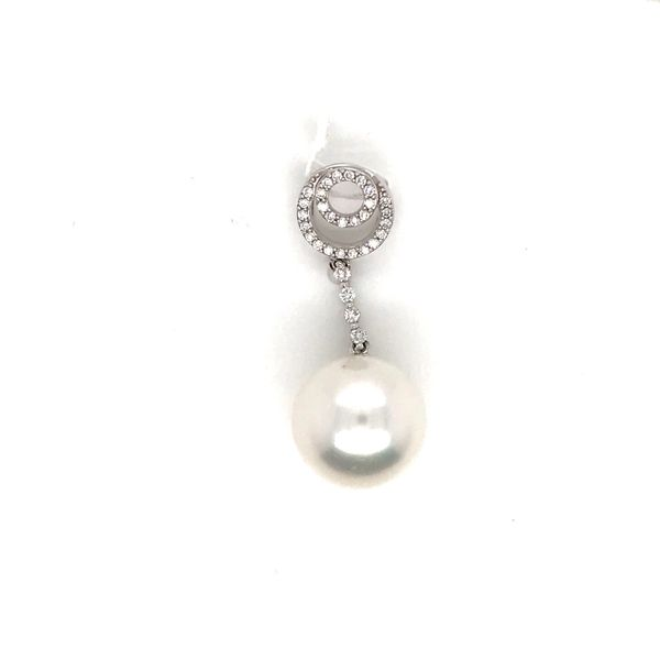 18k White Gold Drop Pearl Pendant David Douglas Diamonds & Jewelry Marietta, GA