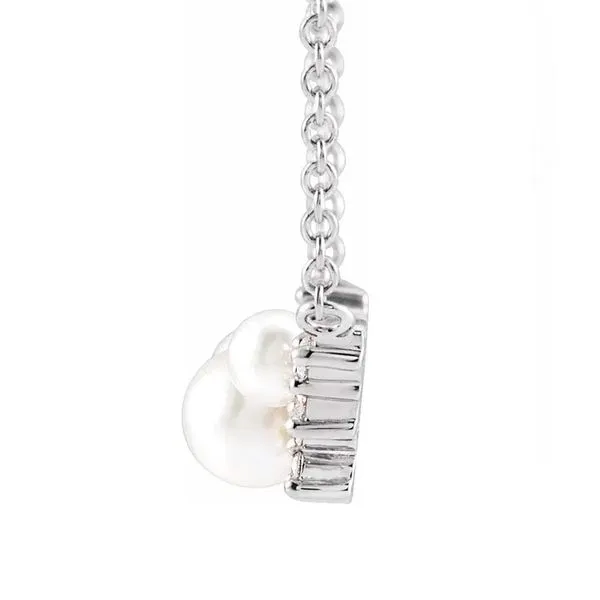 14k Cluster Bar Style Necklace