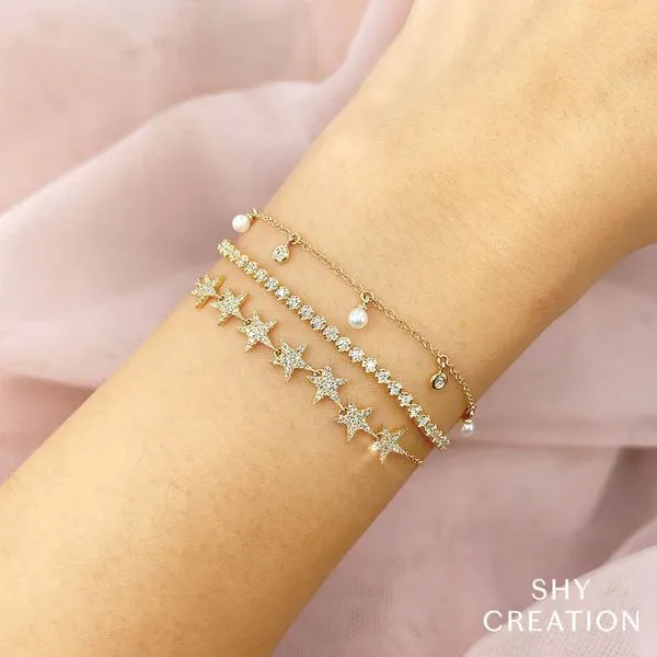 14k Dangle Bracelet