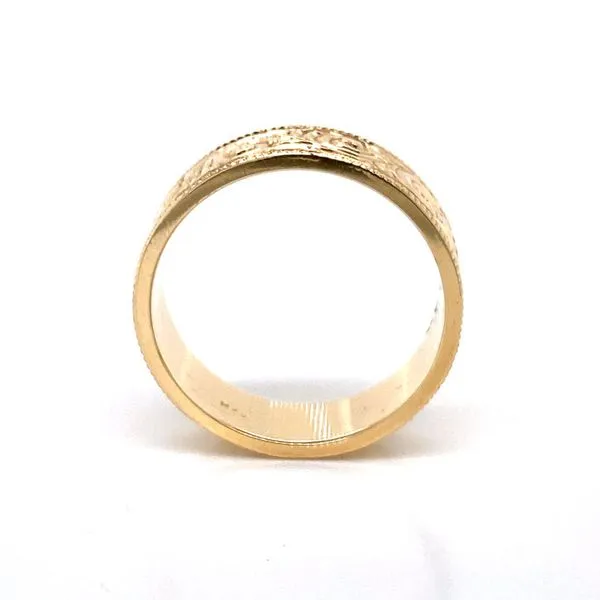 14k Hand Engraved Ring thumb image 4