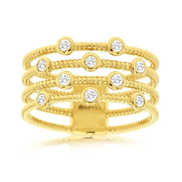 14k Multi Row Diamond Ring David Douglas Diamonds & Jewelry Marietta, GA