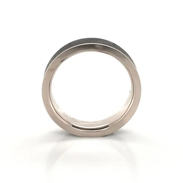 Limited Edition Damascus Steel Gun Barrel Wedding Band thumb image 3