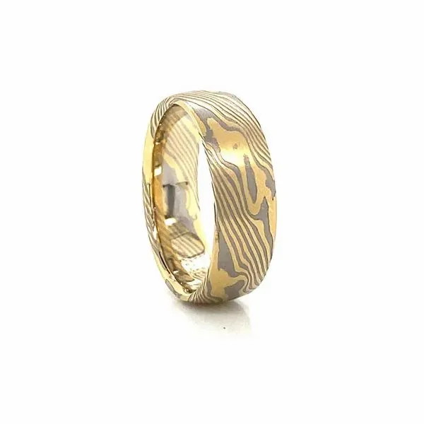 Relief Style Mokume Gane Wedding Band Image 3 David Douglas Diamonds & Jewelry Marietta, GA