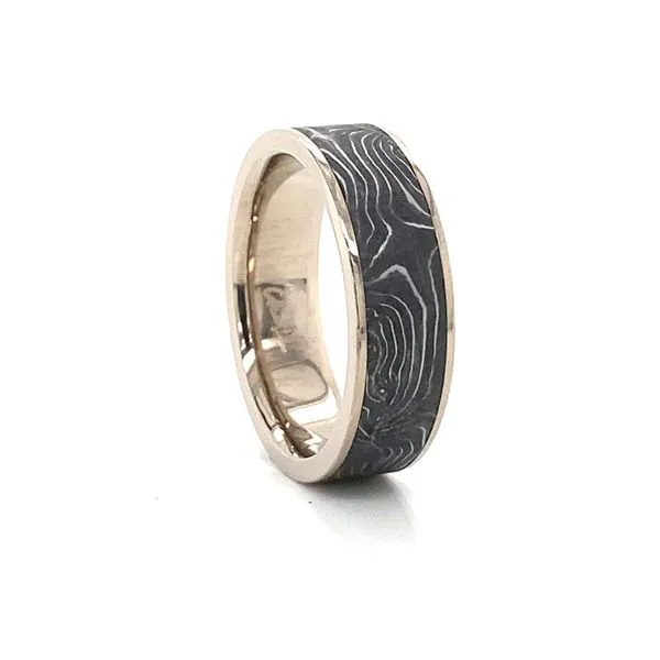 Antique Shotgun Barrel Wedding Band Image 3 David Douglas Diamonds & Jewelry Marietta, GA