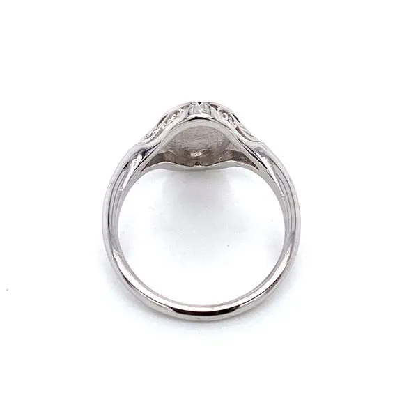14k Hand Engraved Signet Ring thumb image 4