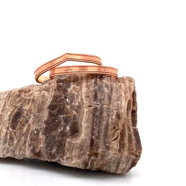 14k Engraved Stackable Rings