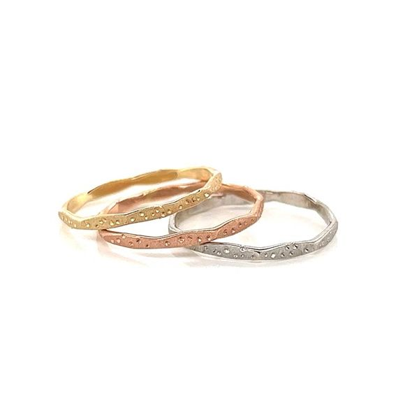 Hammered Stackable Bands Image 2 David Douglas Diamonds & Jewelry Marietta, GA