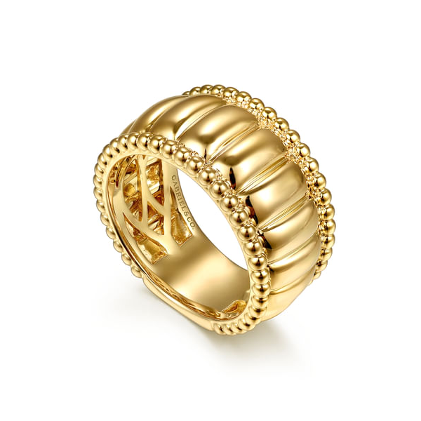 14k Bujukan Cigar Statement Ring Image 2 David Douglas Diamonds & Jewelry Marietta, GA