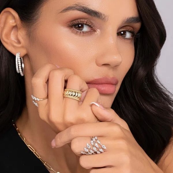 14k Bujukan Cigar Statement Ring Image 5 David Douglas Diamonds & Jewelry Marietta, GA