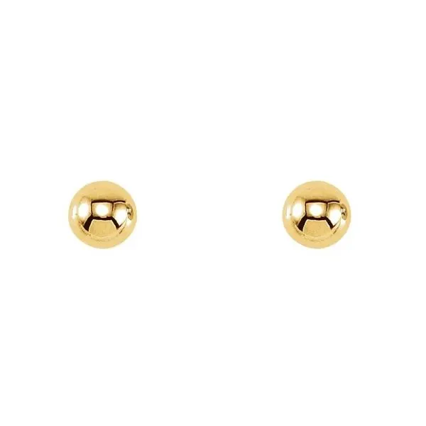 14k Ball Earrings | 5mm Image 2 David Douglas Diamonds & Jewelry Marietta, GA