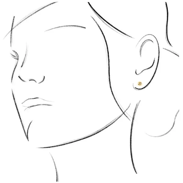 14k Ball Earrings | 5mm Image 3 David Douglas Diamonds & Jewelry Marietta, GA