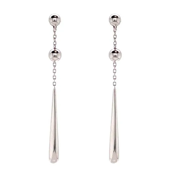 14k Teardrop Dangle Earrings Image 2 David Douglas Diamonds & Jewelry Marietta, GA