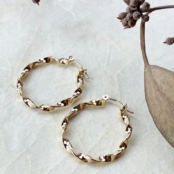 Twisted Hoop Earrings