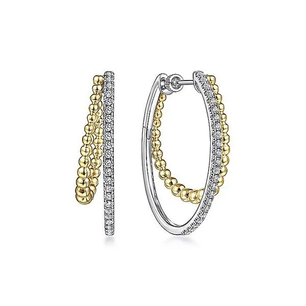 Split Bujukan Hoop Earrings | 30mm David Douglas Diamonds & Jewelry Marietta, GA