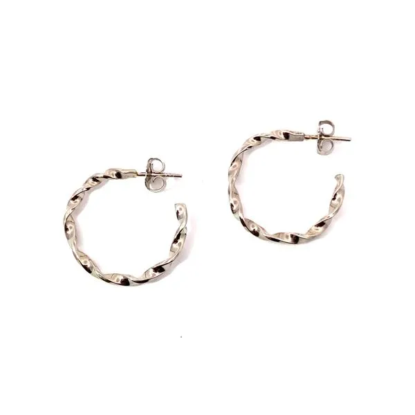 14k Twisted Hoop Earrings