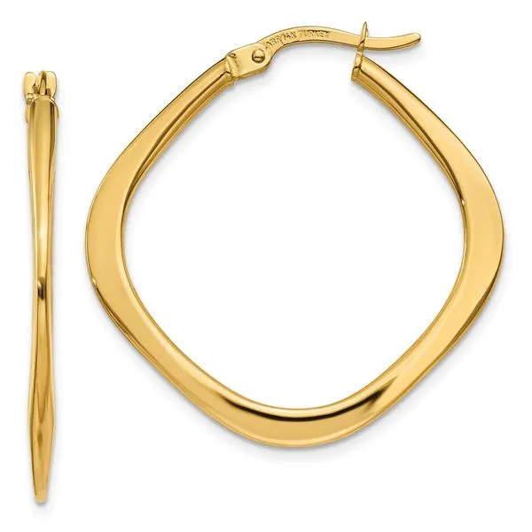 Square Hoop Earrings | 30mm David Douglas Diamonds & Jewelry Marietta, GA
