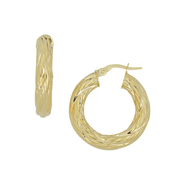 Textured Hoop Earrings