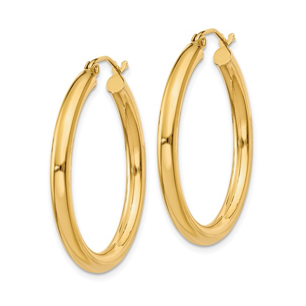 Classic Hoop Earrings | 30mm Image 2 David Douglas Diamonds & Jewelry Marietta, GA