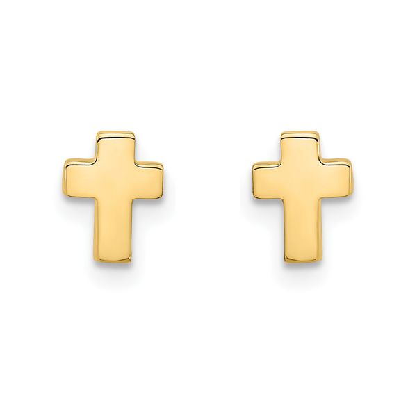 14k Cross Earrings Image 2 David Douglas Diamonds & Jewelry Marietta, GA