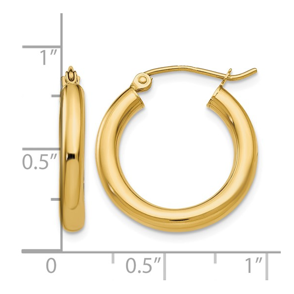 Classic Hoop Earrings | 20mm Image 4 David Douglas Diamonds & Jewelry Marietta, GA
