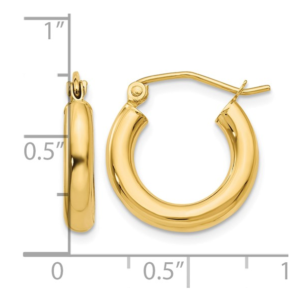 Classic Hoop Earrings | 15mm Image 4 David Douglas Diamonds & Jewelry Marietta, GA