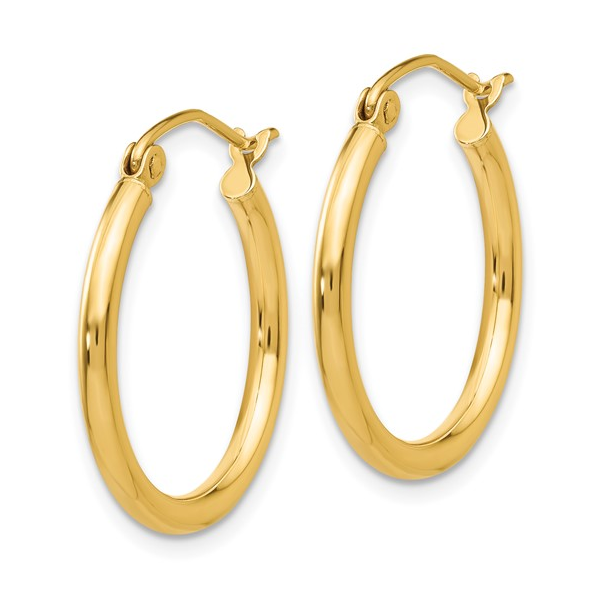 Classic Hoop Earrings | 20mm Image 2 David Douglas Diamonds & Jewelry Marietta, GA