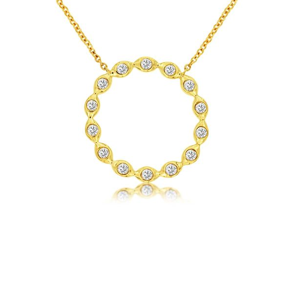 14k Diamond Circle Necklace David Douglas Diamonds & Jewelry Marietta, GA