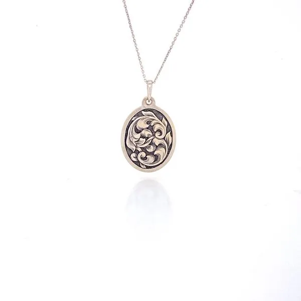 Antiqued Hand Engraved Necklace Image 3 David Douglas Diamonds & Jewelry Marietta, GA