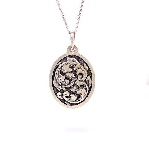 Antiqued Hand Engraved Necklace David Douglas Diamonds & Jewelry Marietta, GA