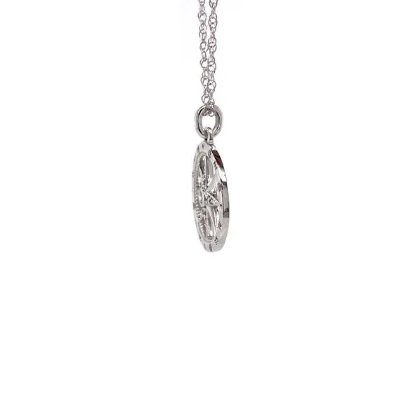 14k Diamond Compass Rose Necklace thumb image 2