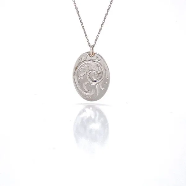 14k Hand Engraved Necklace thumb image 3