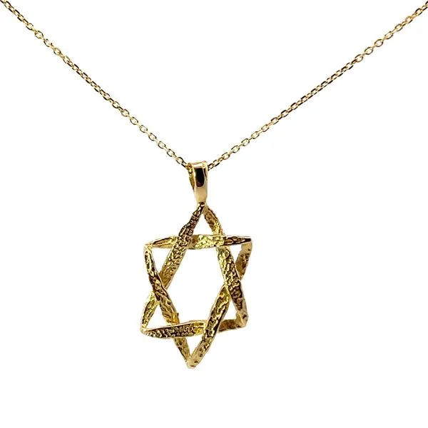 Textured Star of David Necklace David Douglas Diamonds & Jewelry Marietta, GA