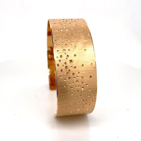 14k Star Dust Cuff Bracelet Image 4 David Douglas Diamonds & Jewelry Marietta, GA