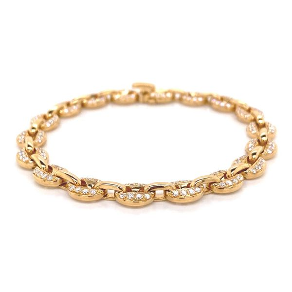 18k Chain Link Bracelet Image 2 David Douglas Diamonds & Jewelry Marietta, GA