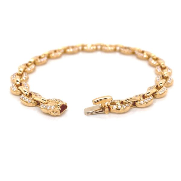 18k Chain Link Bracelet Image 4 David Douglas Diamonds & Jewelry Marietta, GA